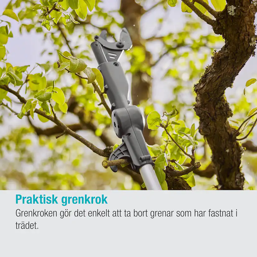 Teleskopisk Stångsax Gardena HighCut 360 Batteri P4A utan Batteri och Laddare
