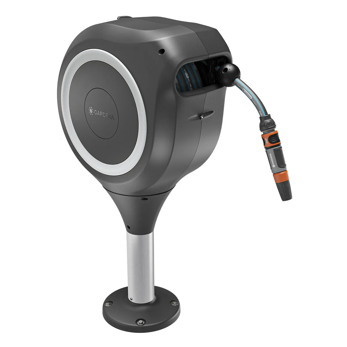Slangbox Gardena Altan RollUp M 20 m Vit