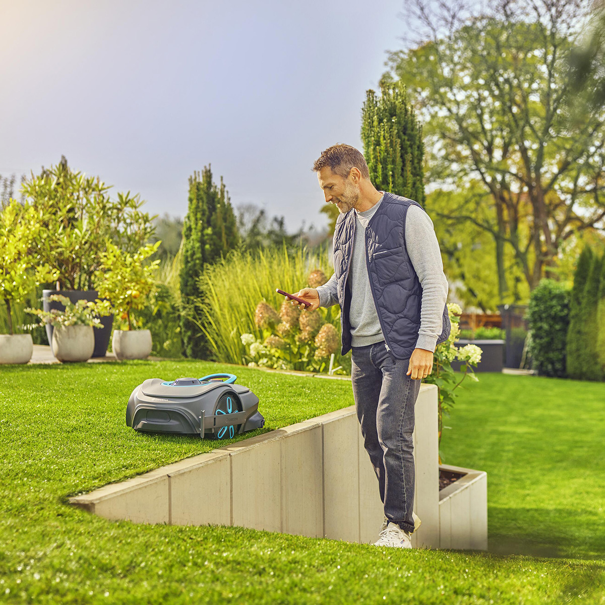 Robotgräsklippare Gardena Smart Sileno Free 900 Utan Slinga