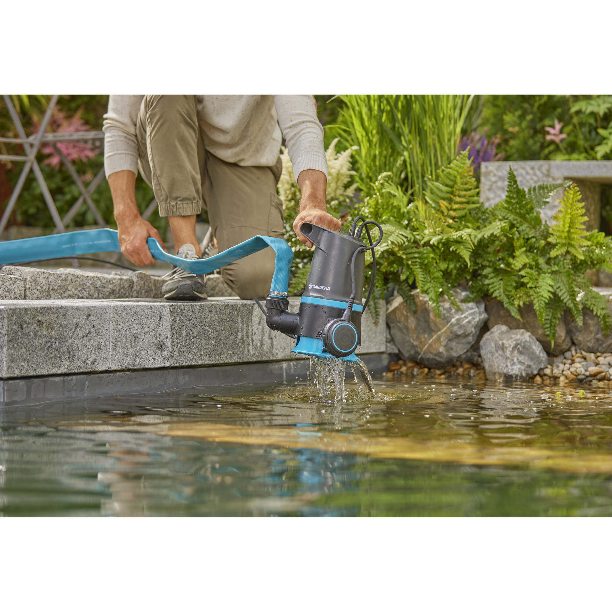 Pump Gardena 20000 Basic Dränkbar Set För Rent & Smutsigt Vatten