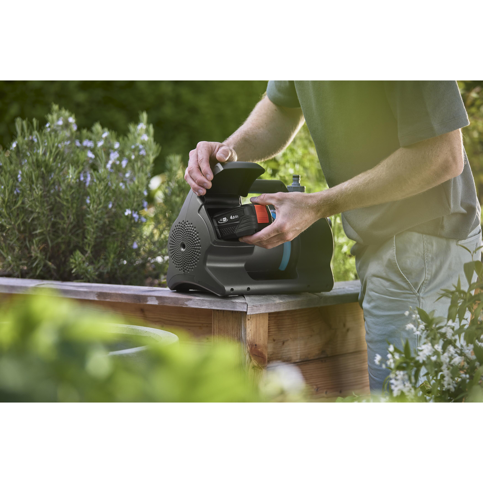 Pump Gardena 3000 Silent 18V P4A Batteridriven Trädgårdspump