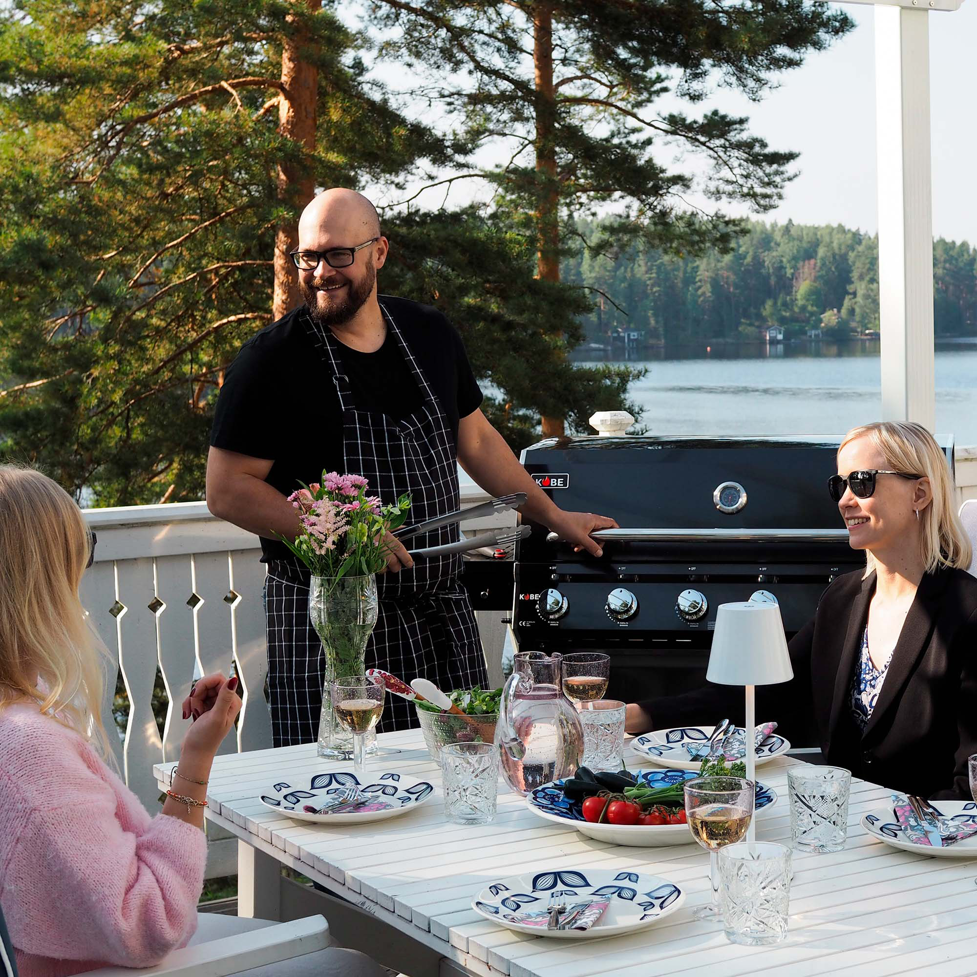 Gasolgrill Kobe Premium 6+1 Svart