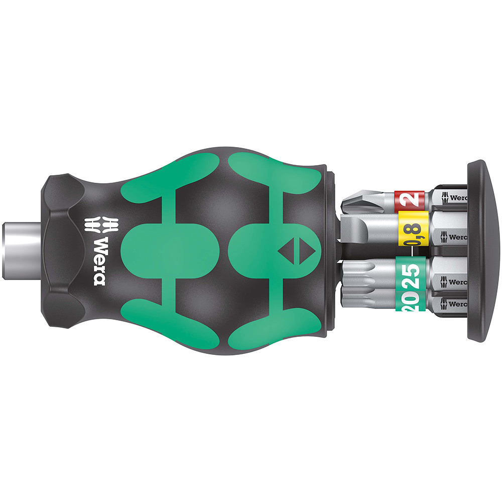 Stubby-mejsel Wera Kraftform Magasin 6 st Bits