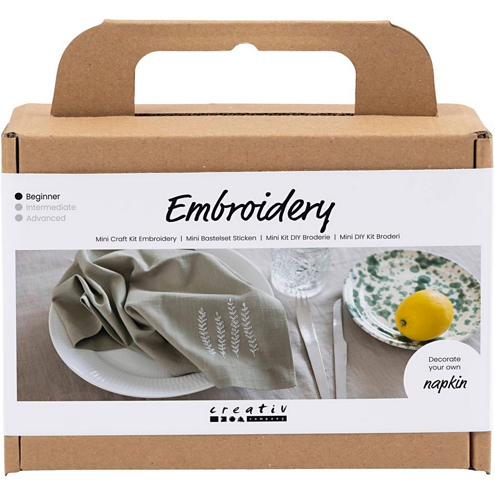 DIY-kit Creativ Company Broderi Servett