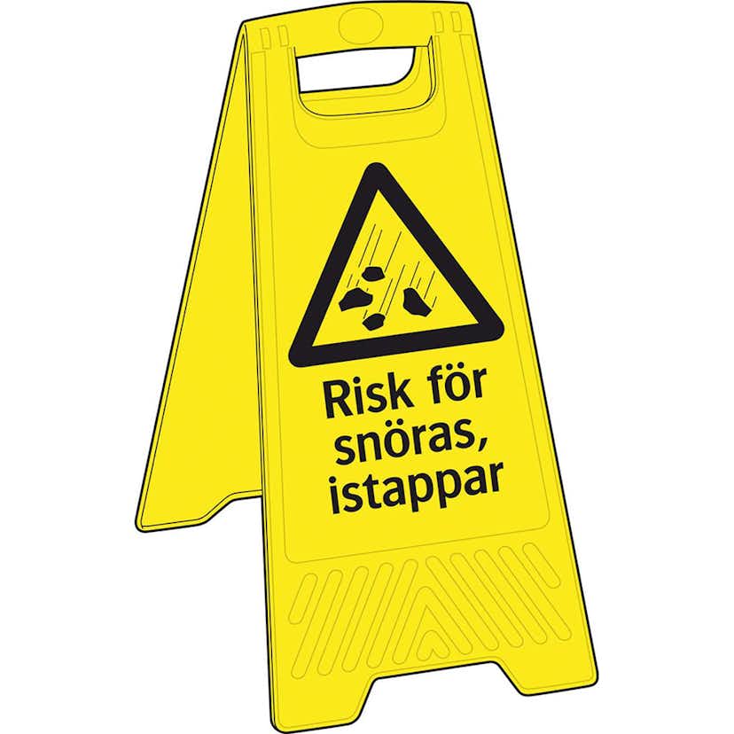 Skylt Systemtext Risk För Snöras Istapp 300x620 mm Plast