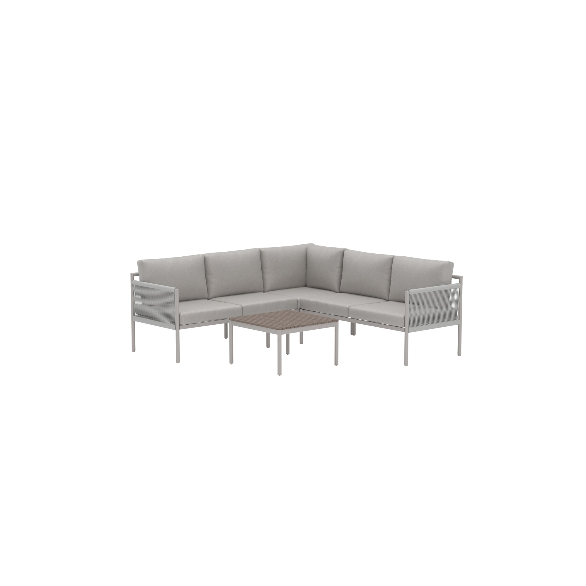 Hörnsoffgrupp Venture Home Kos Hörnsoffa med Soffbord och Dynor