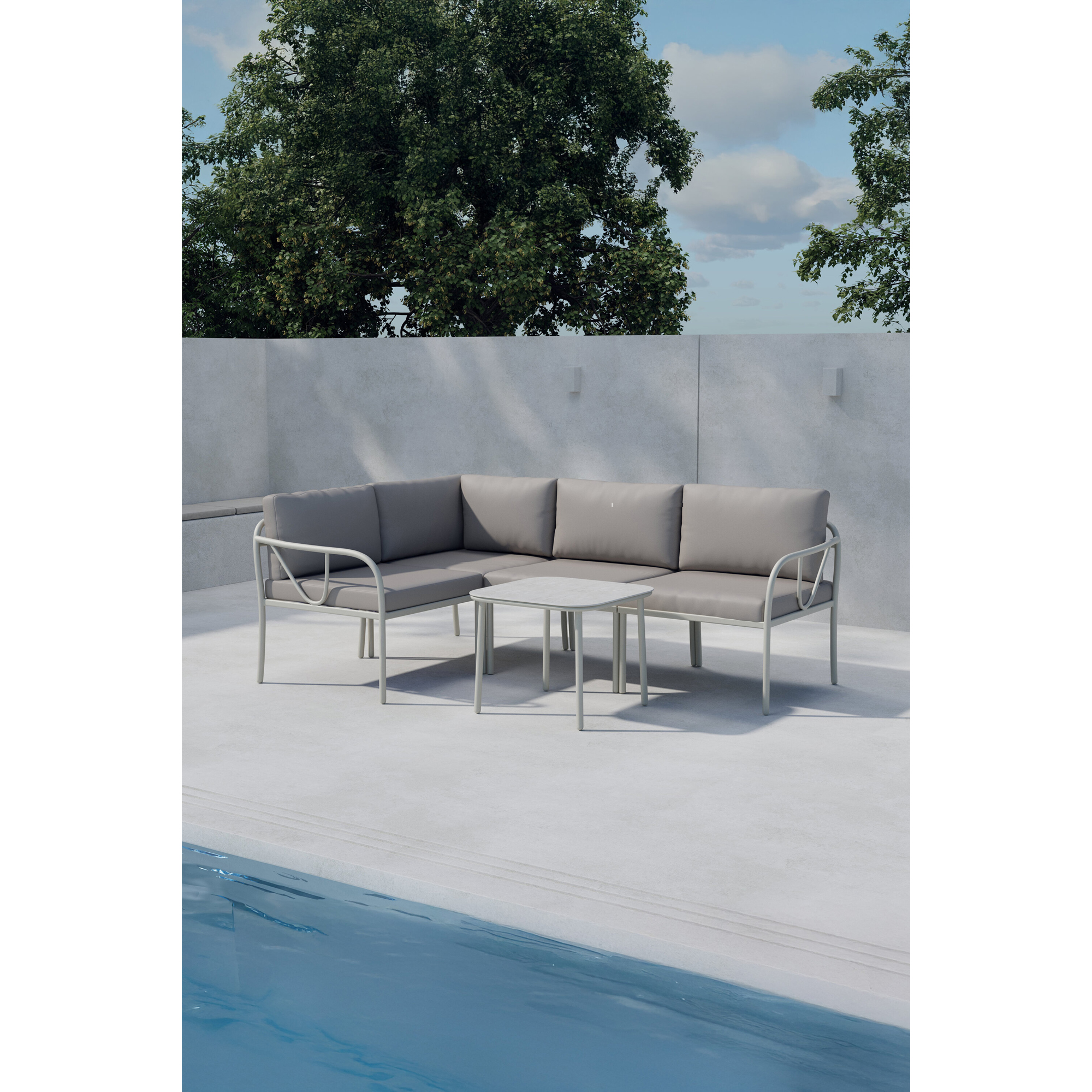 Hörnsoffa Venture Home Hydra Hörnsoffa med Soffbord och Dynor