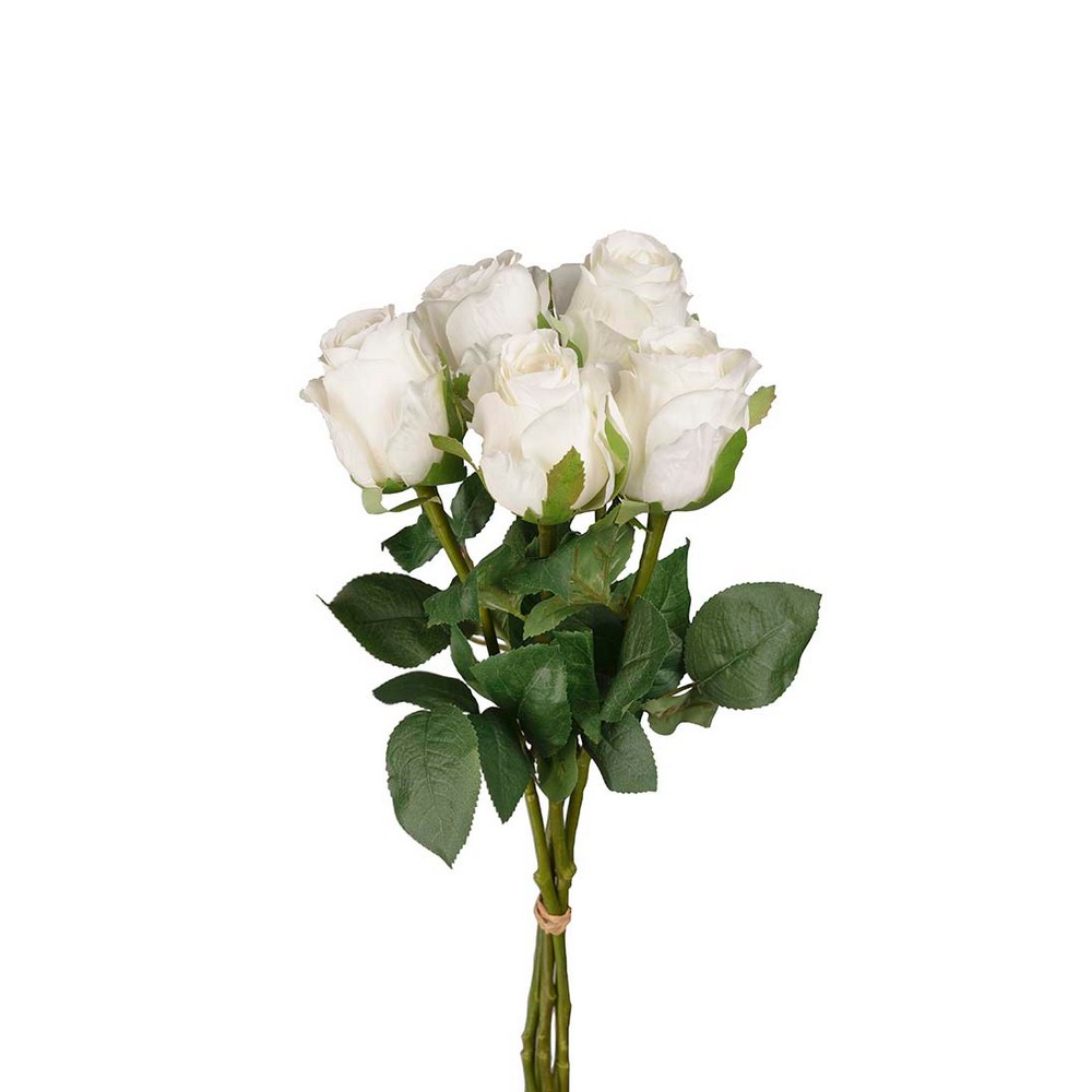 Konstväxt Fröken Fräken Rosbukett 50 cm Vit