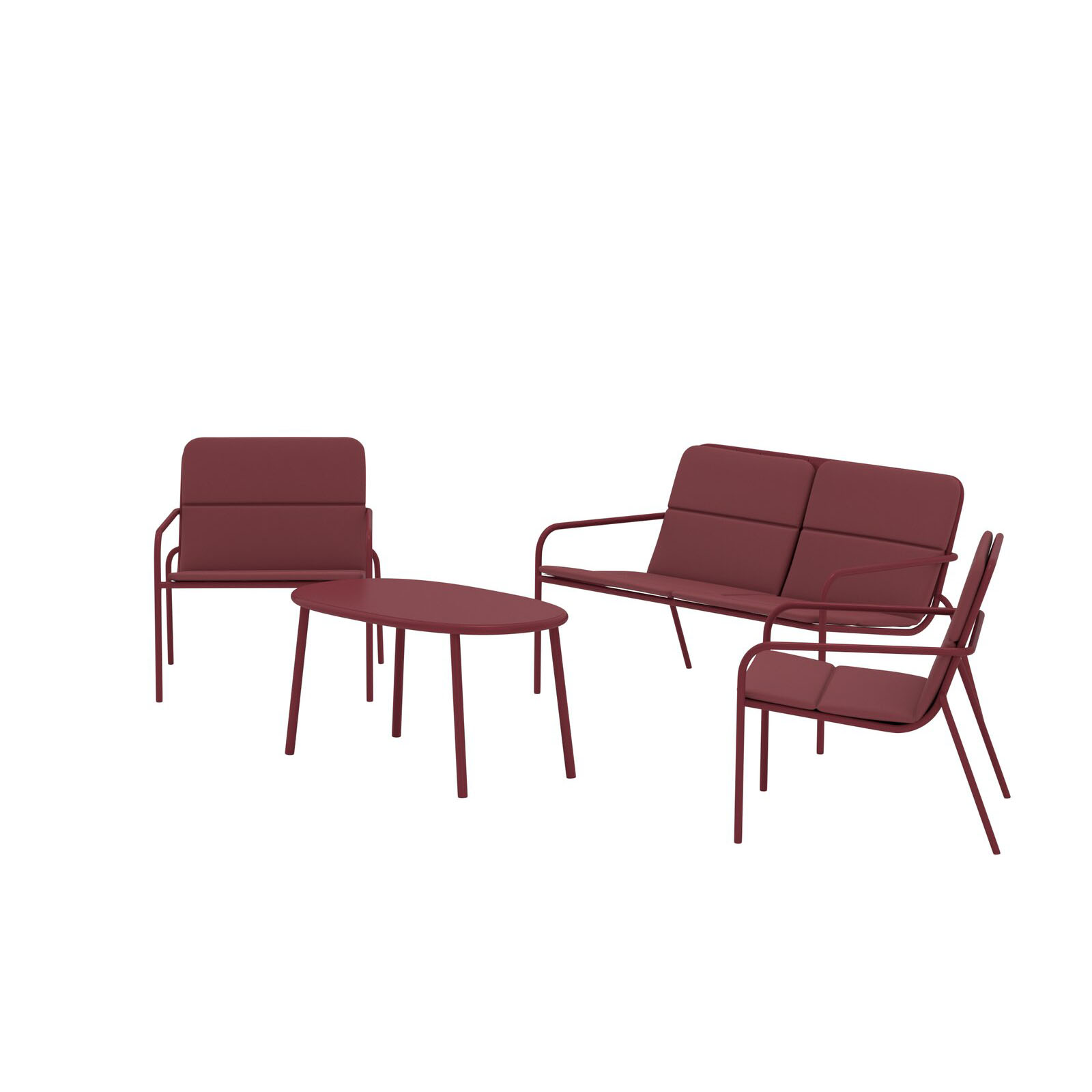 Soffgrupp Venture Home Fourni 2-sitssoffa och 2st fåtöljer med Dynor och Soffbord