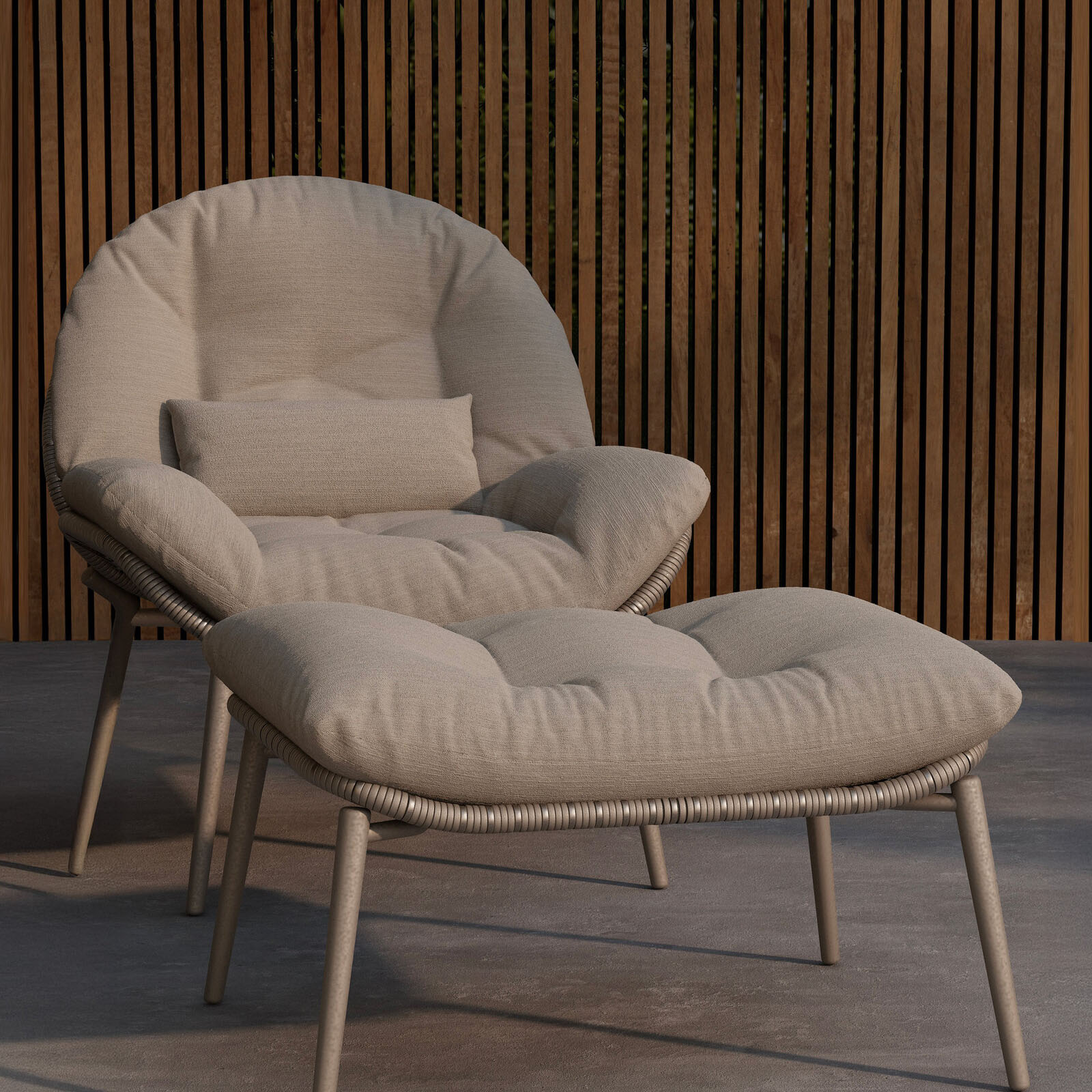 Fåtölj Venture Home Cala Loungefåtölj ink Dyna