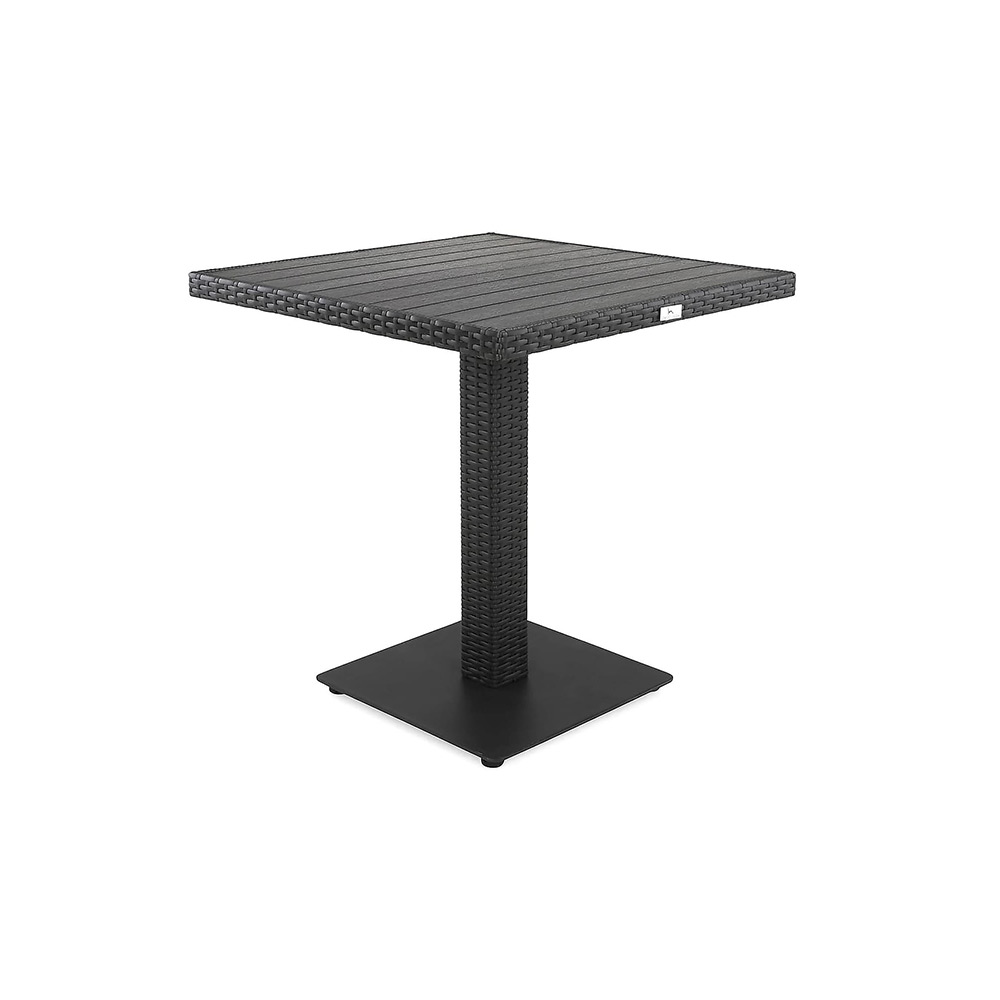 Cafébord Comfort Garden Bahamas 70x70 cm Svart