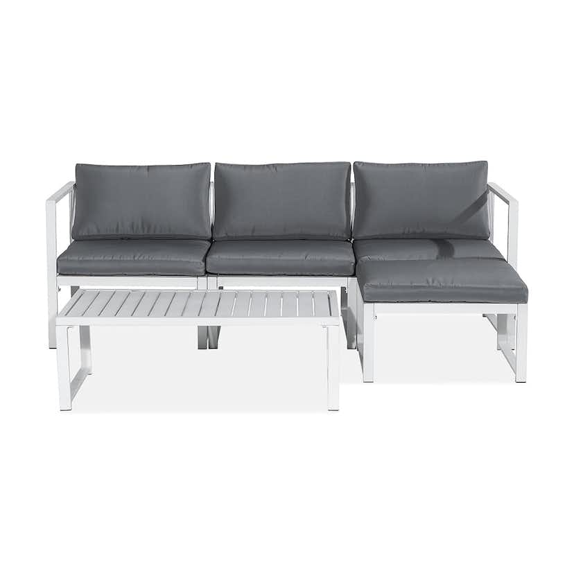 Loungegrupp Comfort Garden Tunis Utomhus Vit