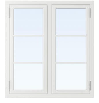 Sidohängt Fönster Effektfönster Kulturfönster Trä 2-Luft