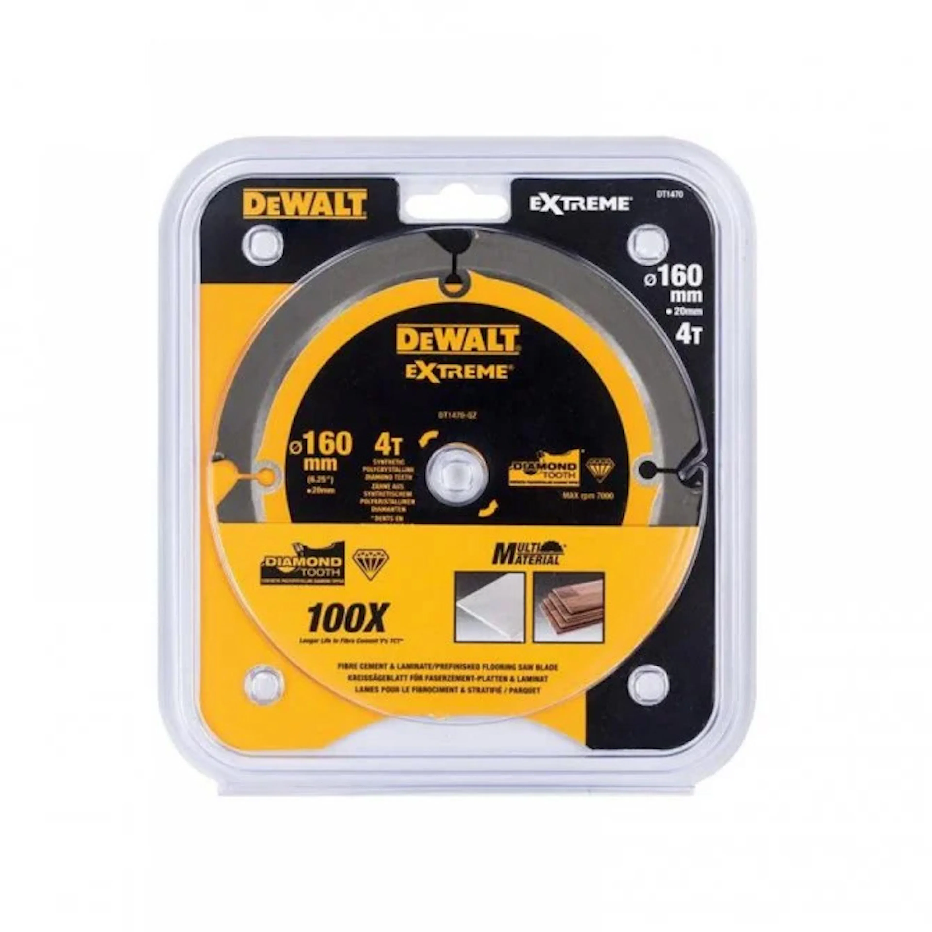 Diamantklinga DeWalt DT1470-QZ 160X20X4T