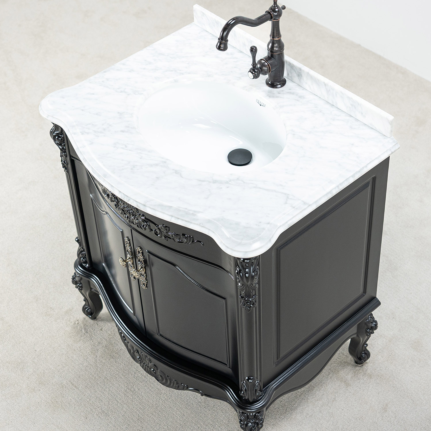 Tvättställsskåp Vesani Ottawa Vit Marmor