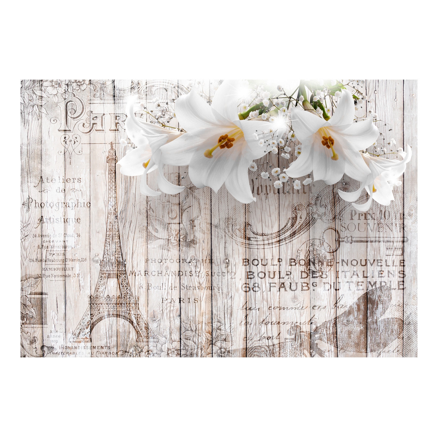 Fototapet Arkiio Självhäftande Parisian Lilies