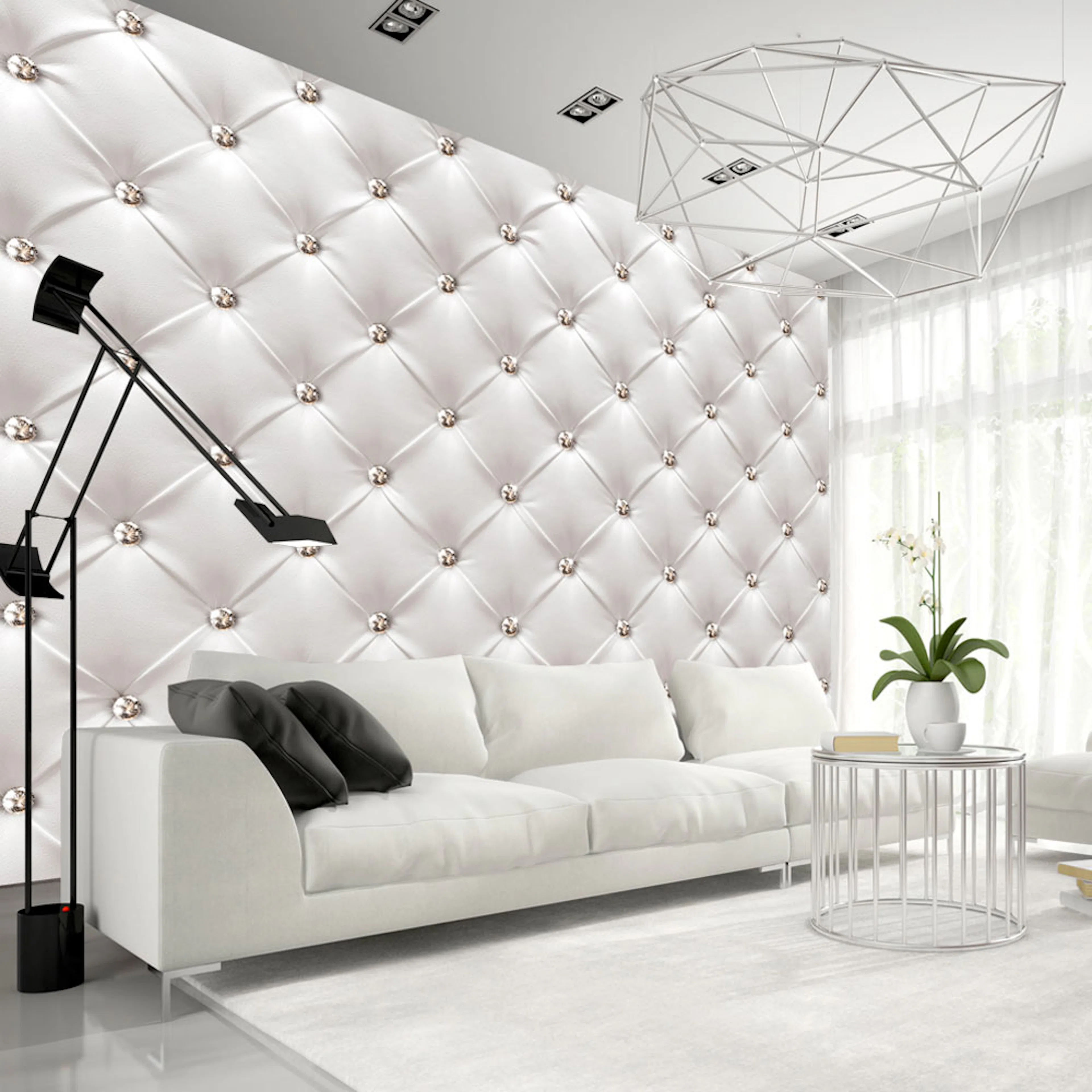 Fototapet Arkiio Självhäftande White Elegance