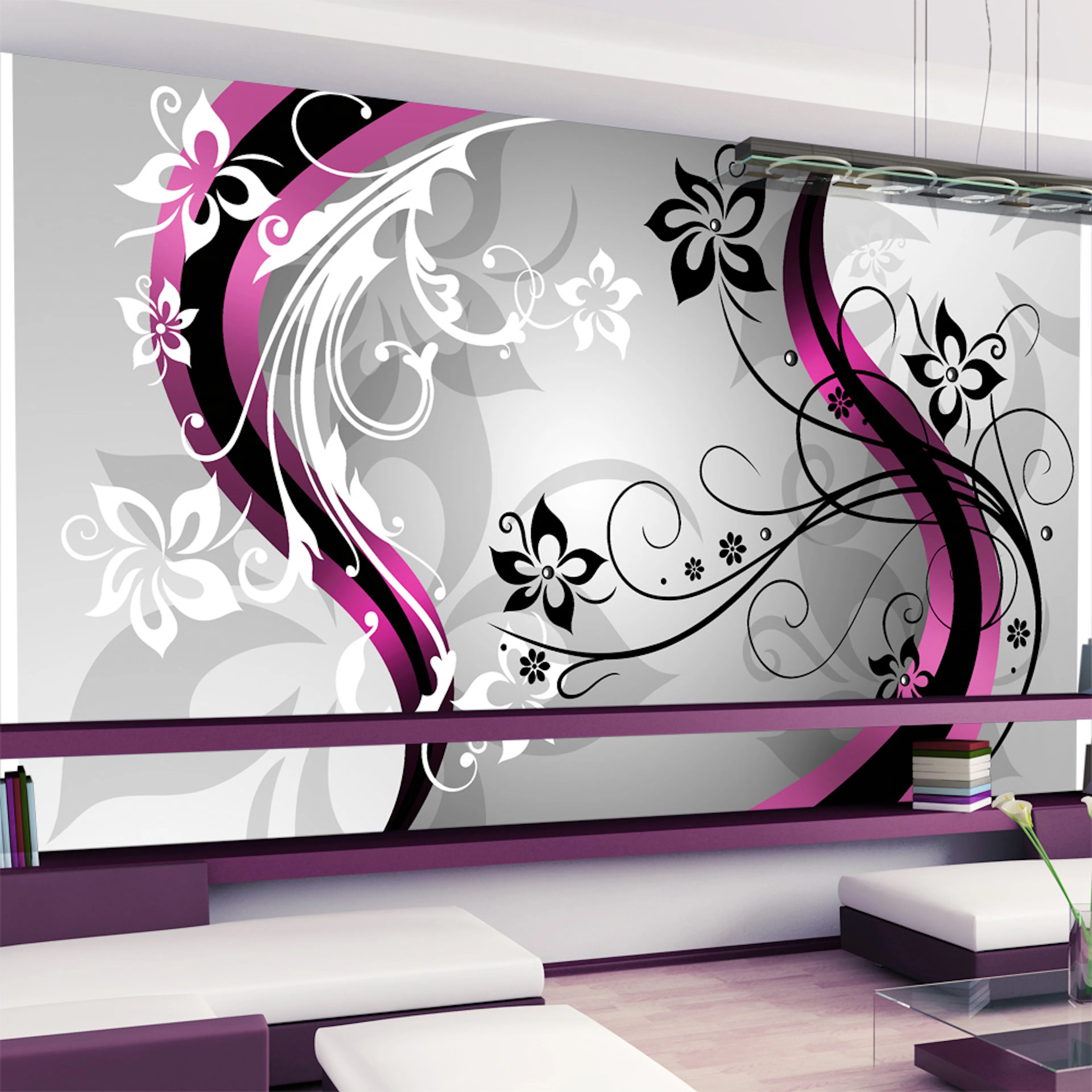 Fototapet XXL Arkiio Artflowers pink 500x280 cm