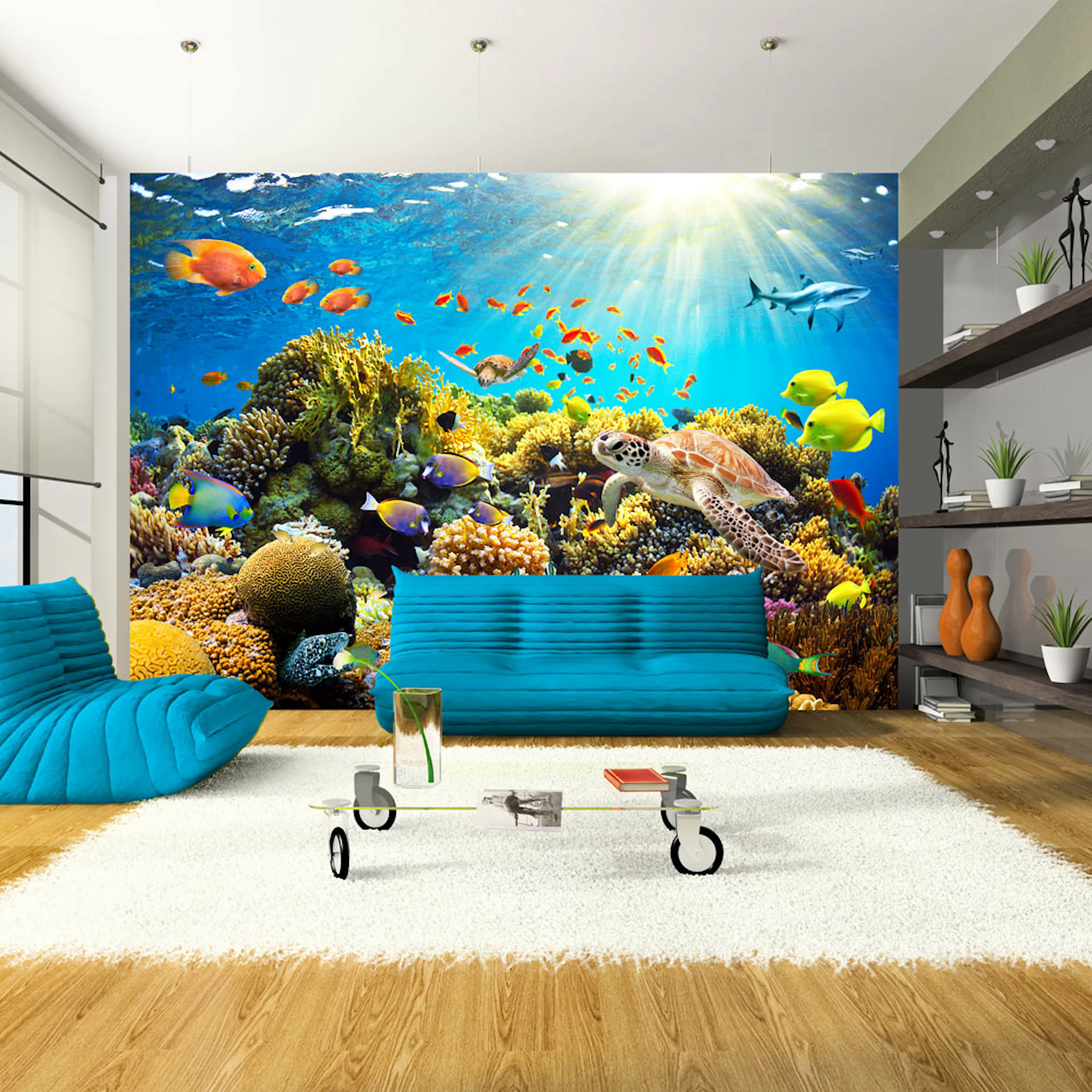 Fototapet Arkiio Underwater Land 450x315 cm