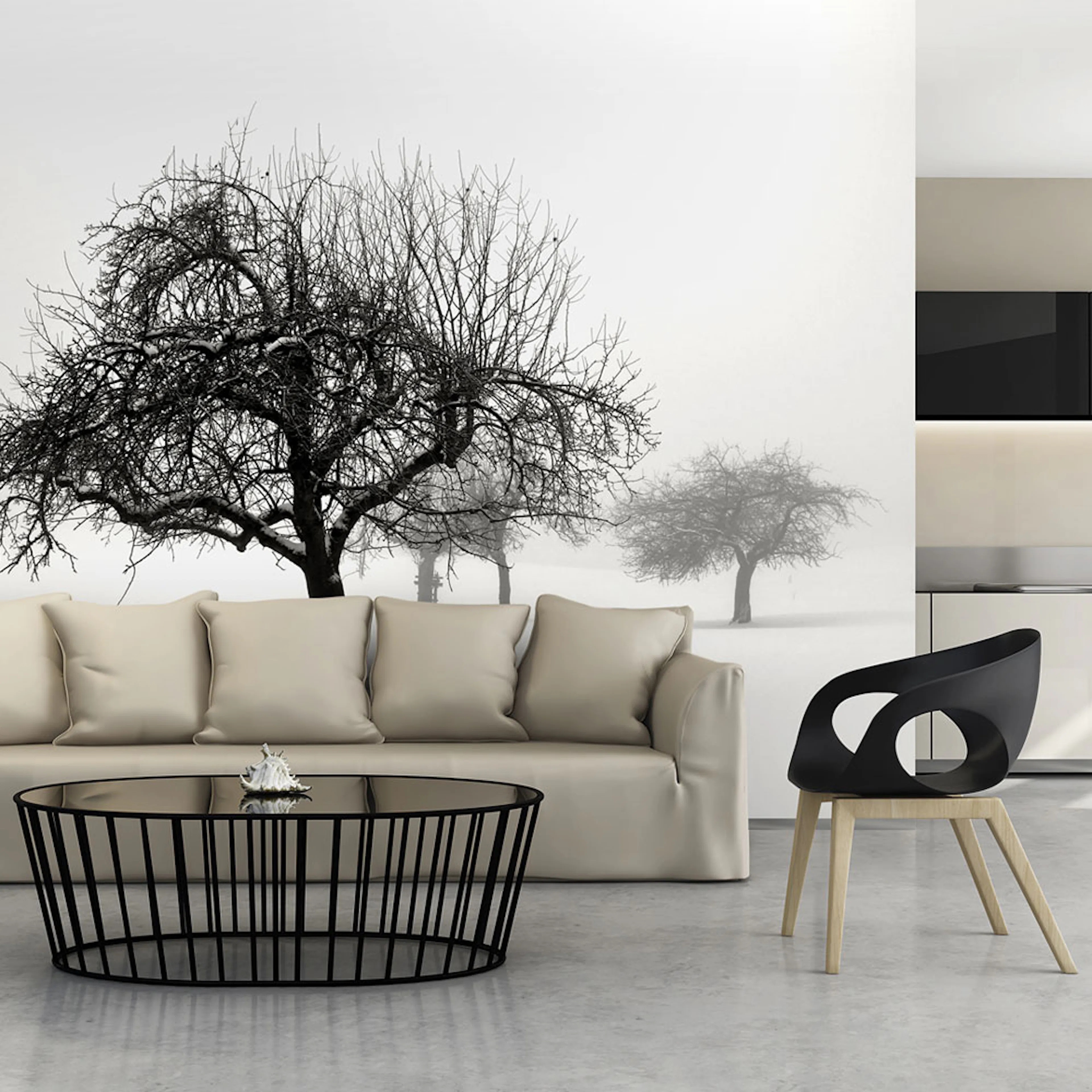 Fototapet Arkiio winter trees 450x270 cm