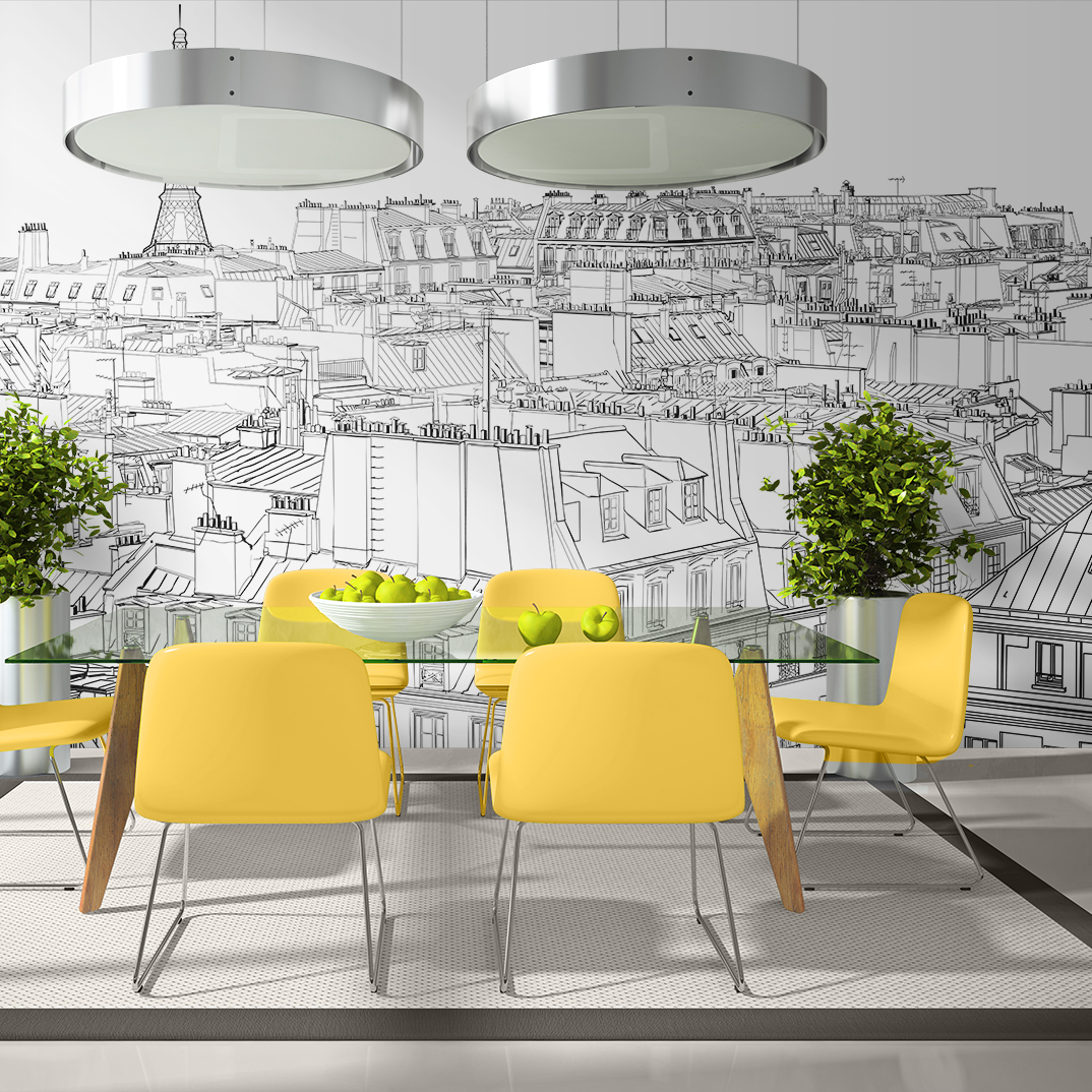 Fototapet XXL Arkiio Parisian s sketchbook 550x270 cm