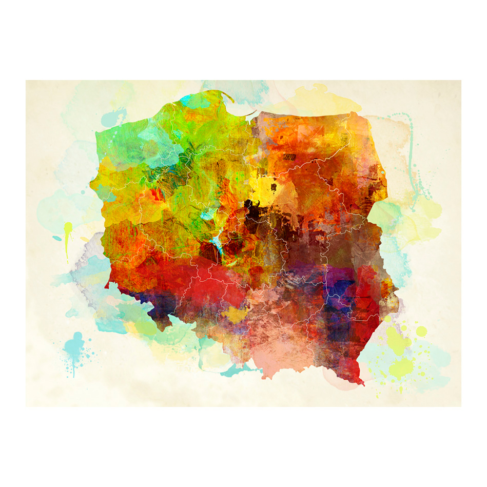 Fototapet Arkiio Map Poland