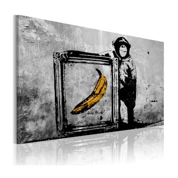 Tavla Arkiio Inspired By Banksy Black And White