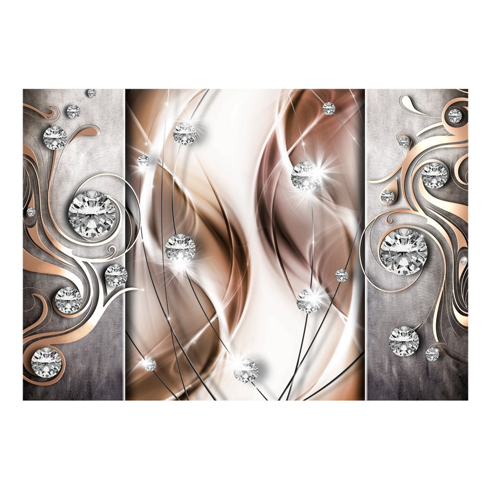 Fototapet Arkiio Självhäftande Brown And Diamonds