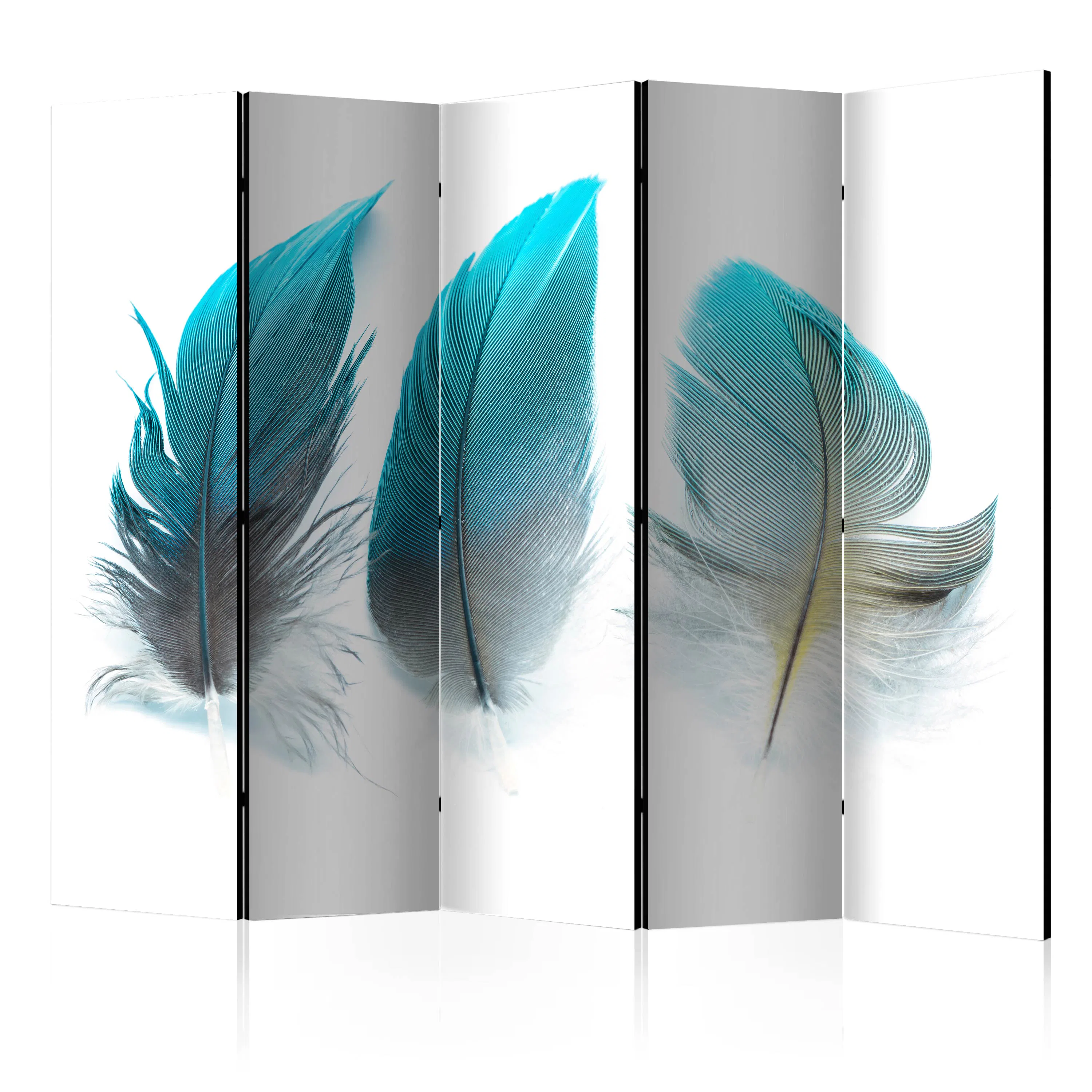 Rumsavdelare Skärmvägg Arkiio Blue Feathers II 225x172 cm