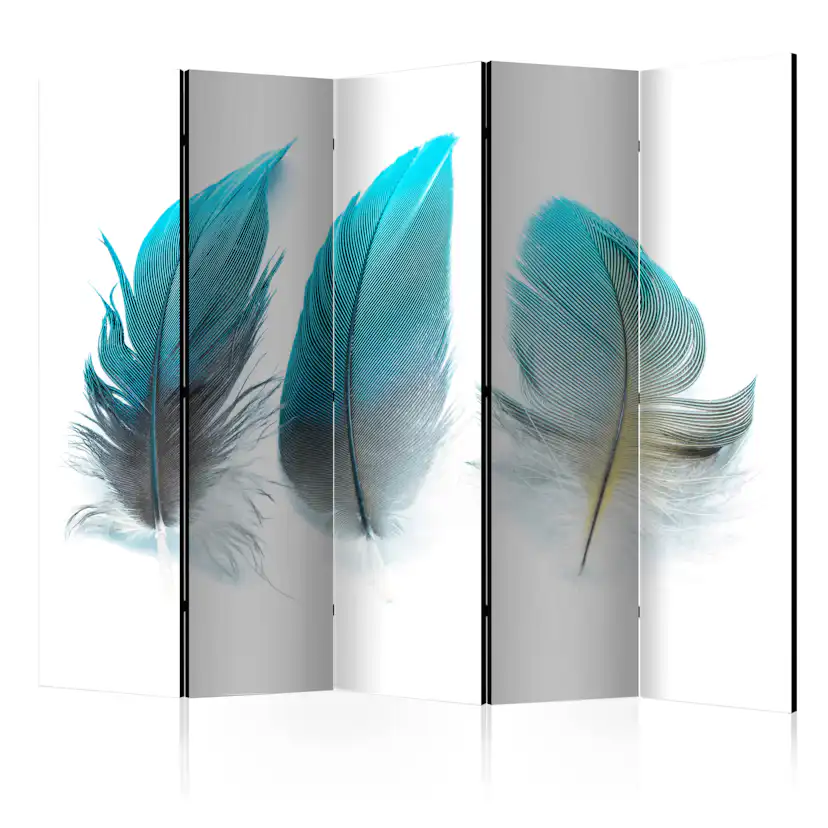 Rumsavdelare Skärmvägg Arkiio Blue Feathers II 225x172 cm