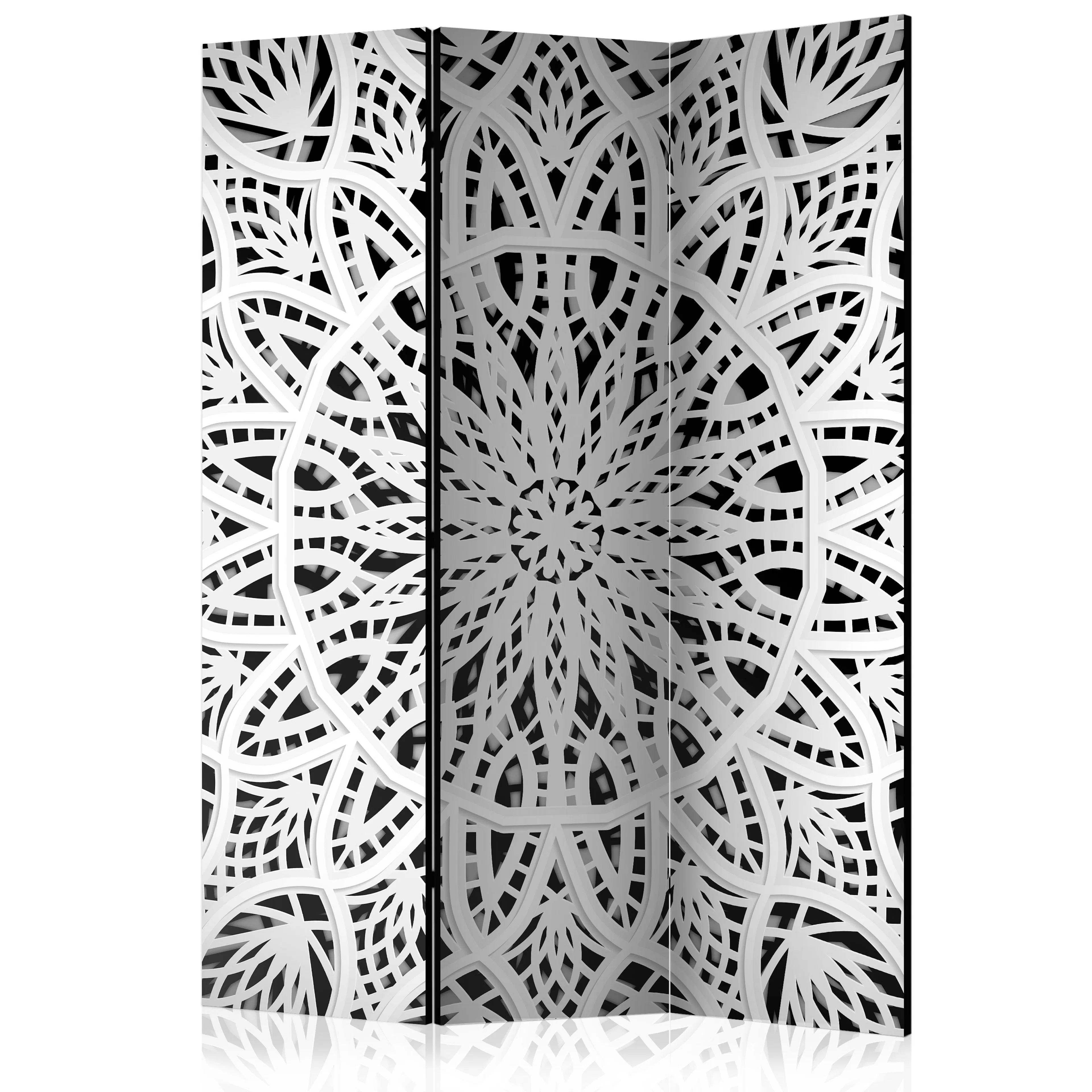 Rumsavdelare Skärmvägg Arkiio White Mandala 135x172 cm