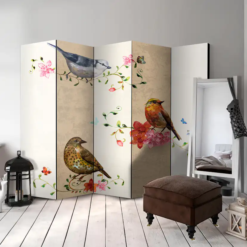 Rumsavdelare Skärmvägg Arkiio Bird Song II 225x172 cm