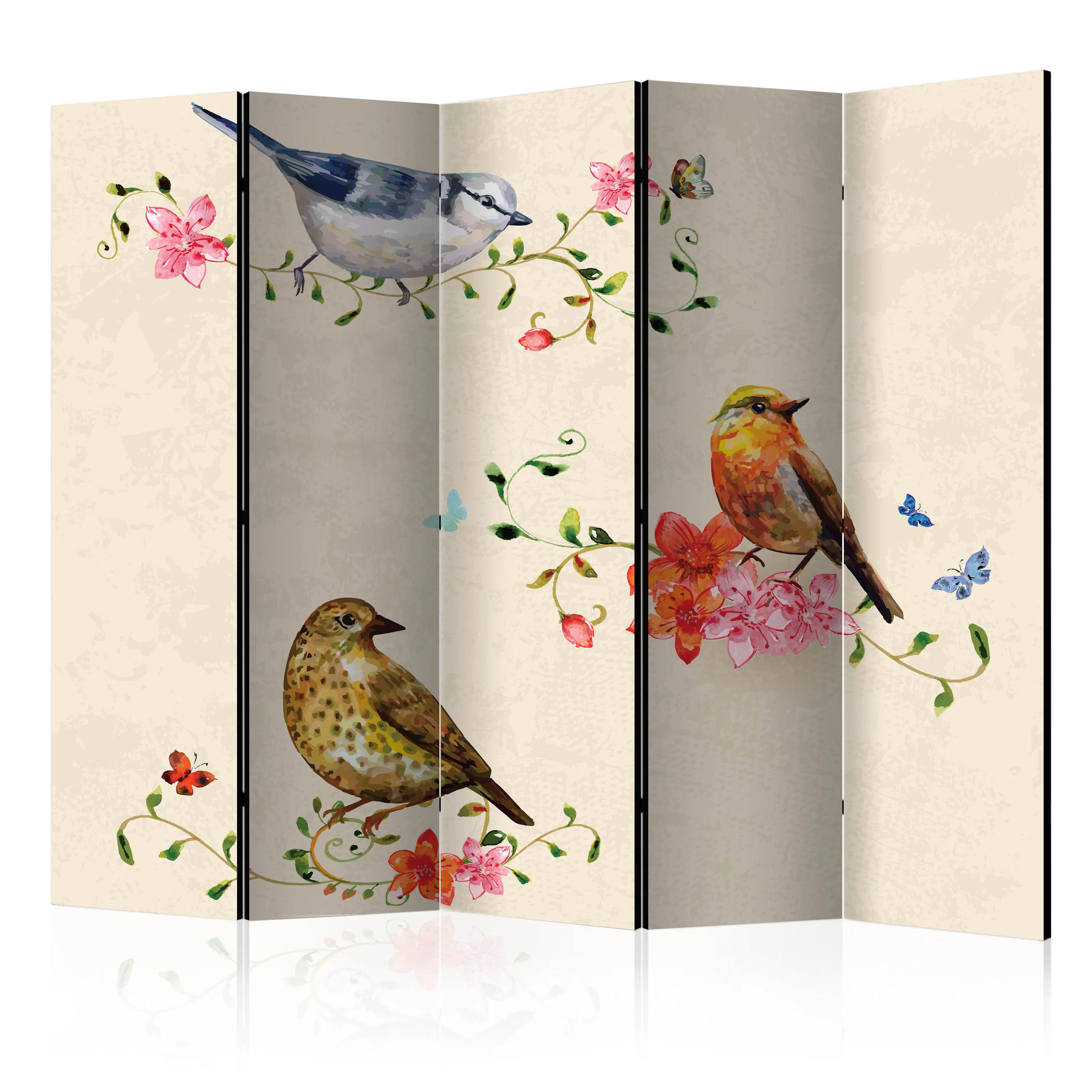 Rumsavdelare Skärmvägg Arkiio Bird Song II 225x172 cm