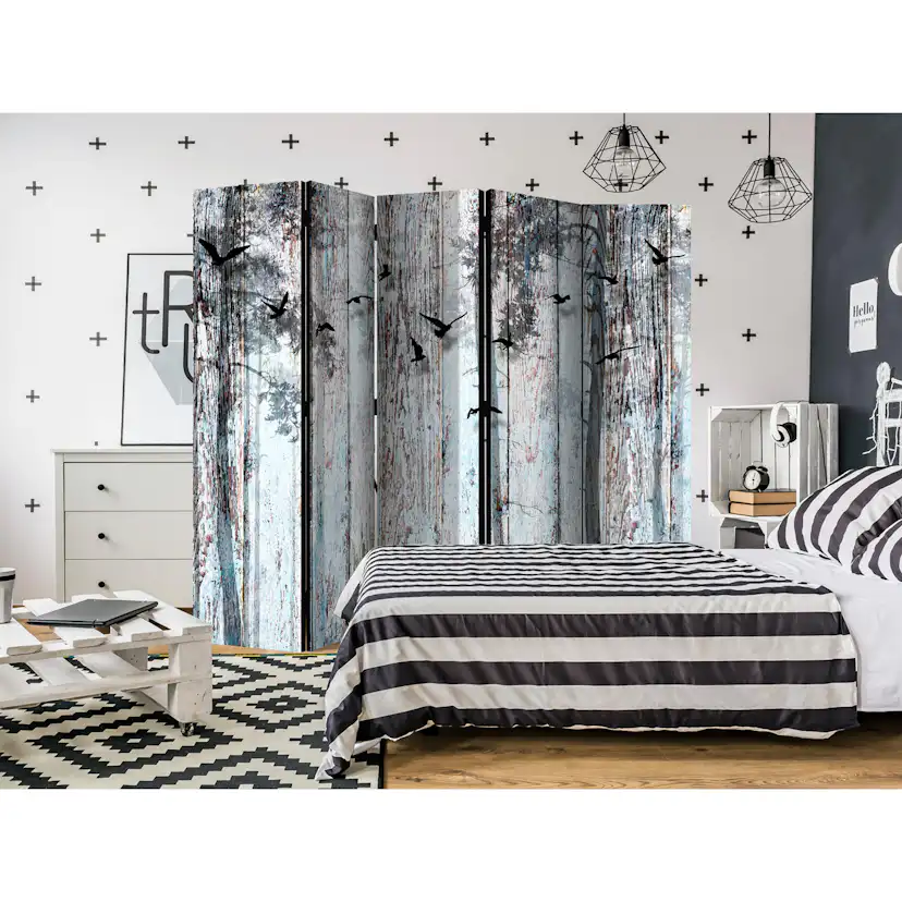 Rumsavdelare Skärmvägg Arkiio Rustic Boards II 225x172 cm