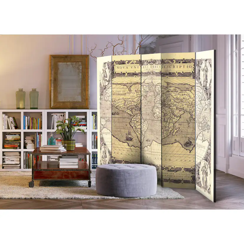 Rumsavdelare Skärmvägg Arkiio Nova Universi Orbis Descriptio 225x172 cm