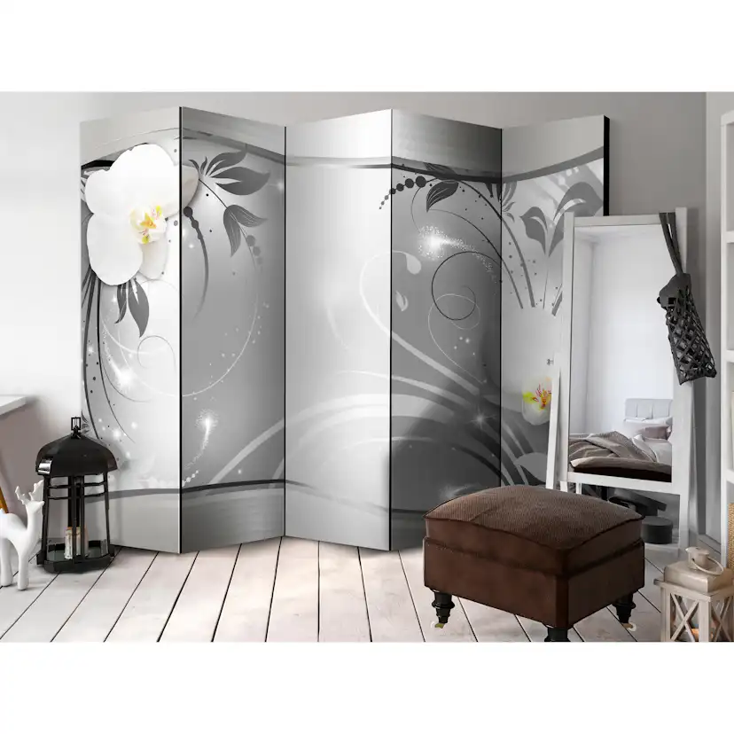 Rumsavdelare Skärmvägg Arkiio Silver Abstract II 225x172 cm