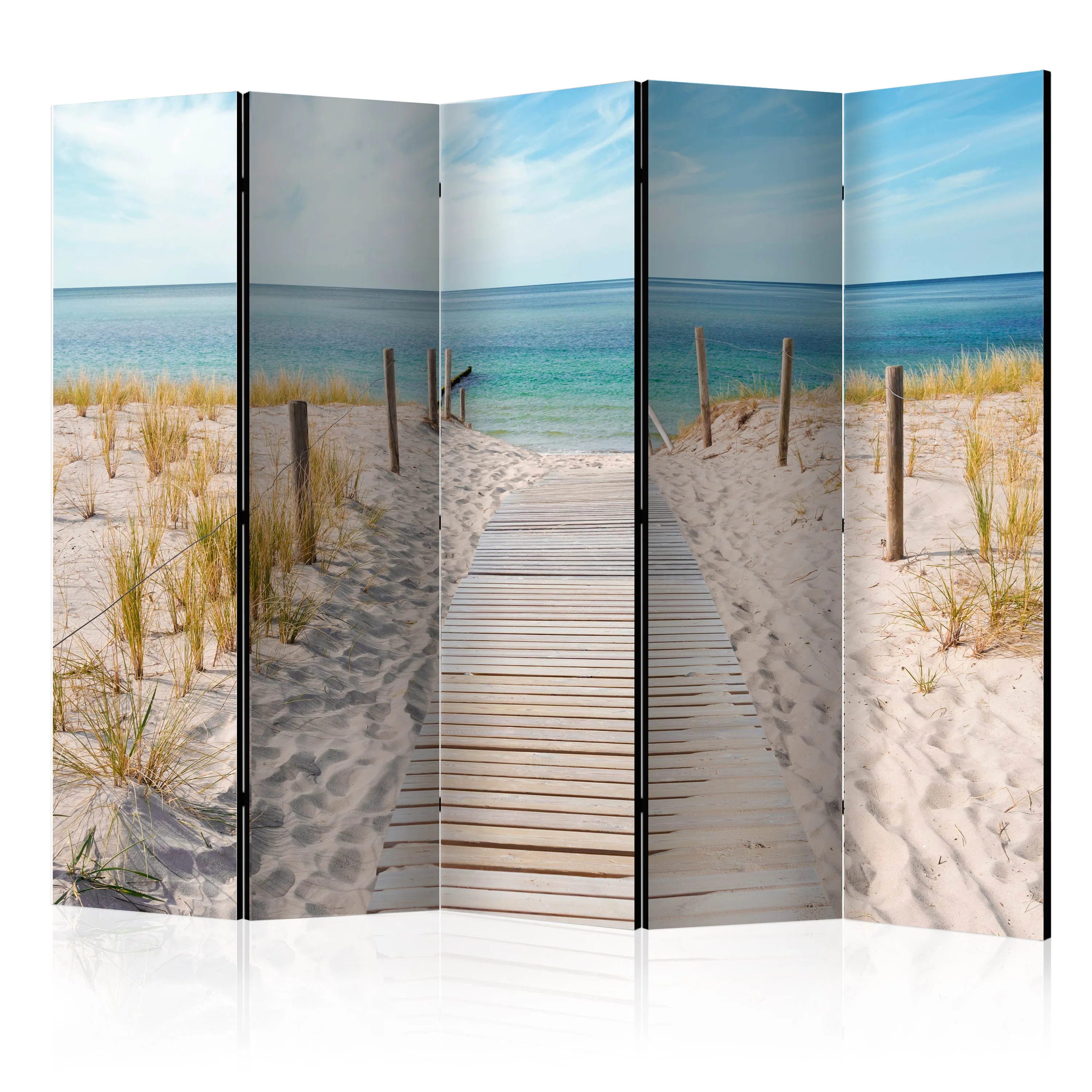 Rumsavdelare Skärmvägg Arkiio Holiday at the Seaside II Flerfärgad 225x172 cm