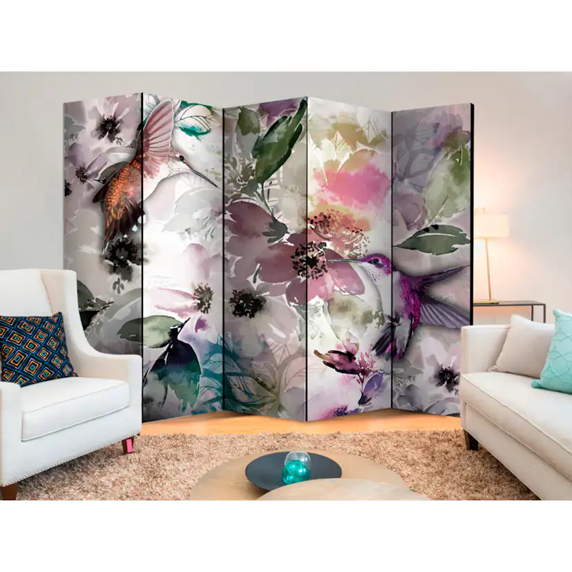 Rumsavdelare Skärmvägg Arkiio Nature in Watercolor II 225x172 cm