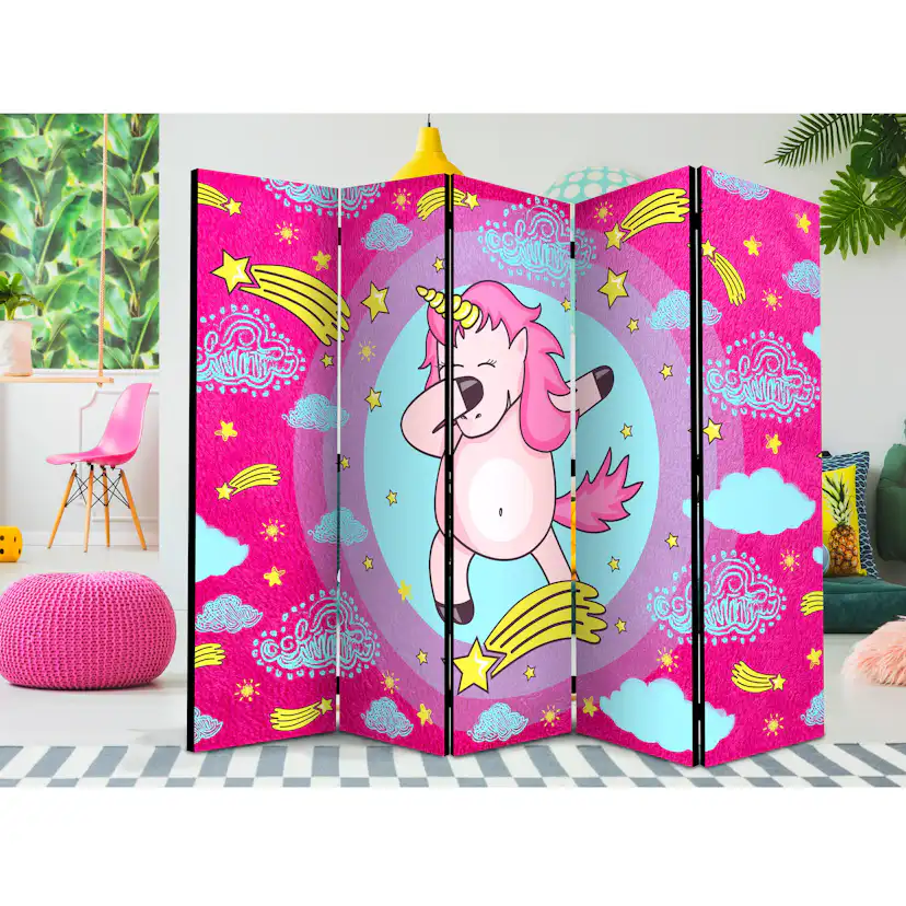 Rumsavdelare Skärmvägg Arkiio Dancing Unicorn II 225x172 cm
