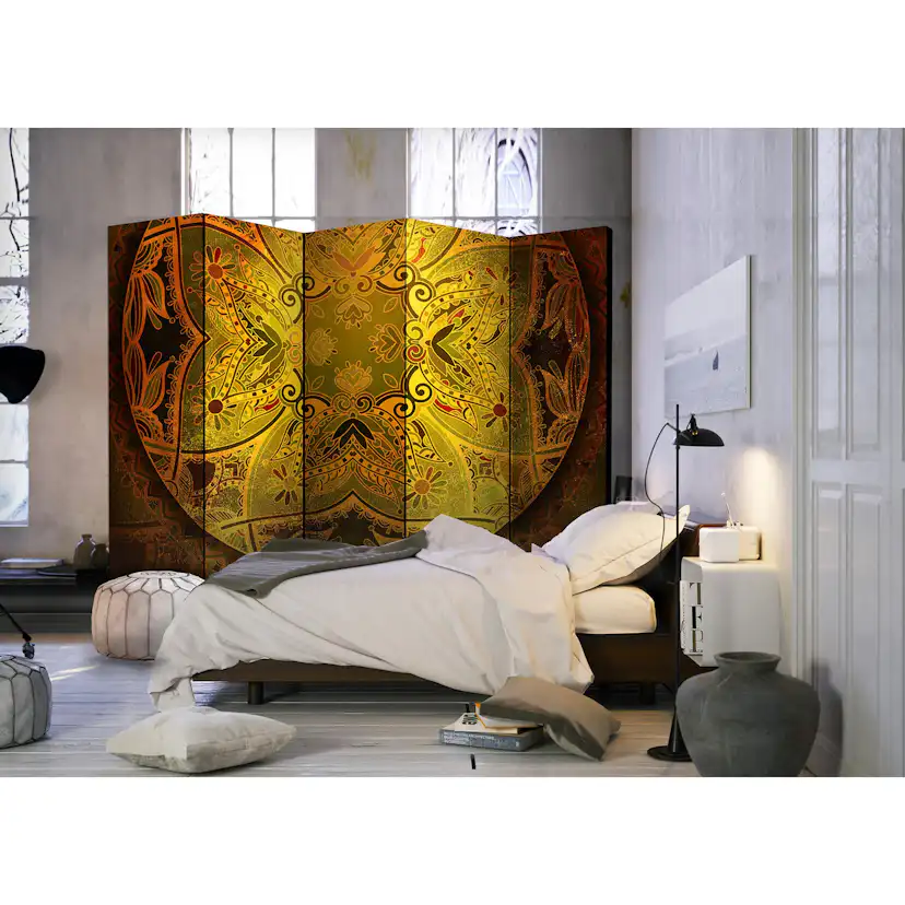 Rumsavdelare Skärmvägg Arkiio Mandala Golden Power II 225x172 cm
