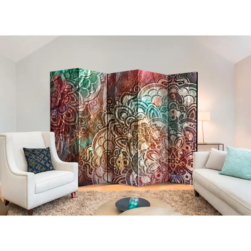 Rumsavdelare Skärmvägg Arkiio Mandala Copper Garden II 225x172 cm