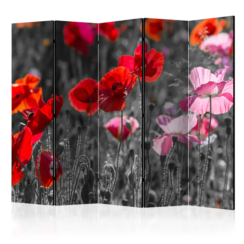 Rumsavdelare Skärmvägg Arkiio Red Poppies II 225x172 cm