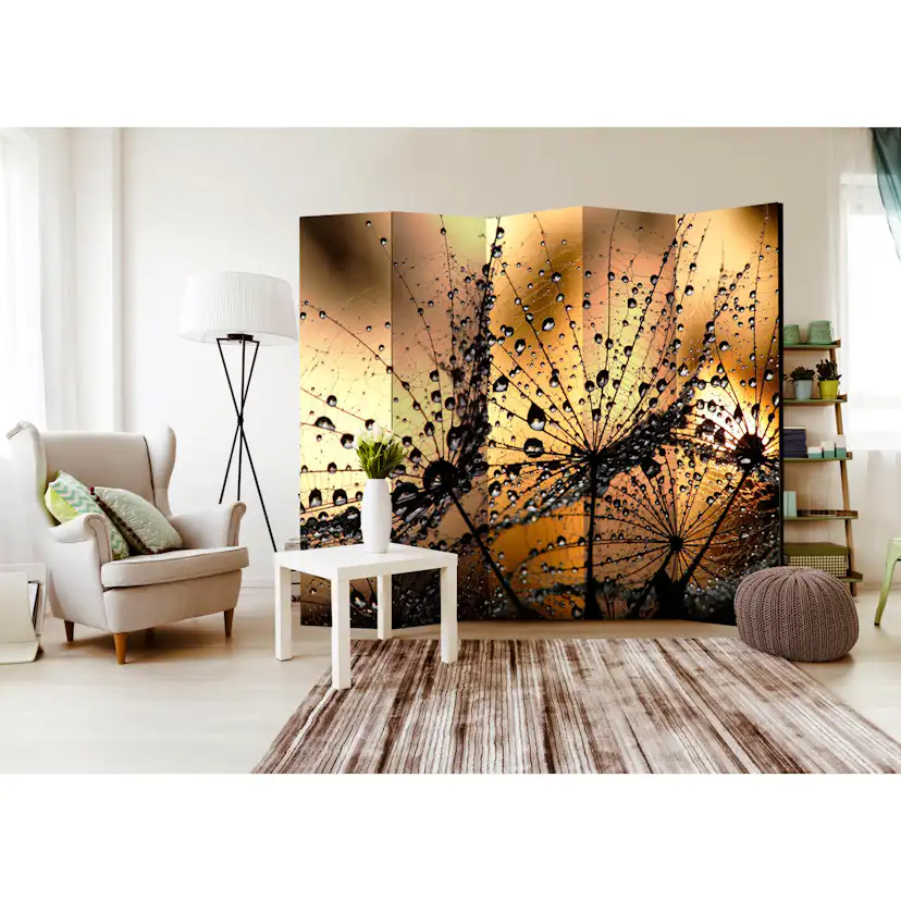 Rumsavdelare Skärmvägg Arkiio Dandelions in the Rain II 225x172 cm