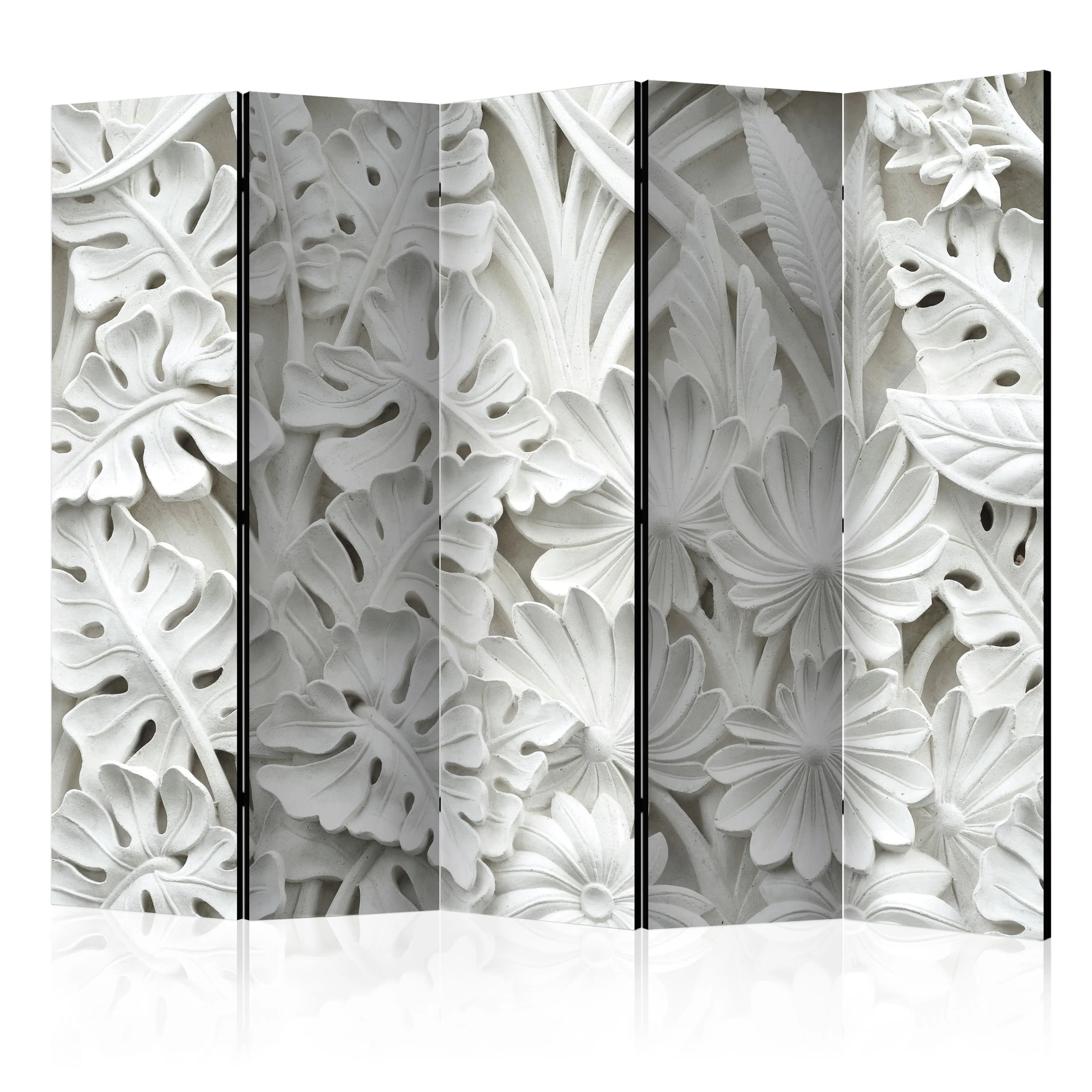 Rumsavdelare Skärmvägg Arkiio Alabaster Garden II Vit 225x172 cm