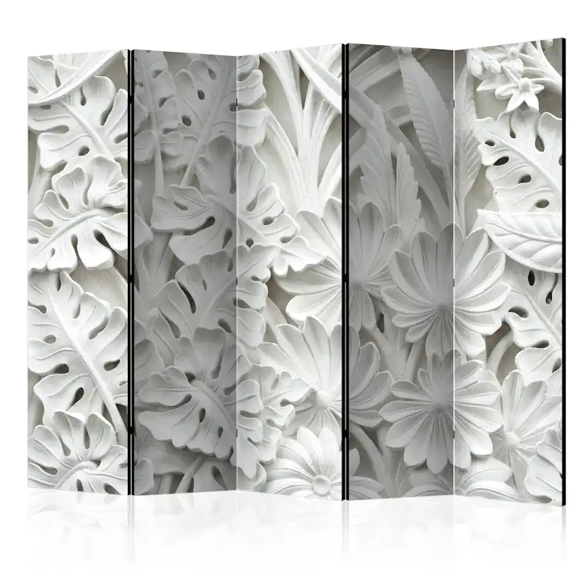 Rumsavdelare Skärmvägg Arkiio Alabaster Garden II Vit 225x172 cm