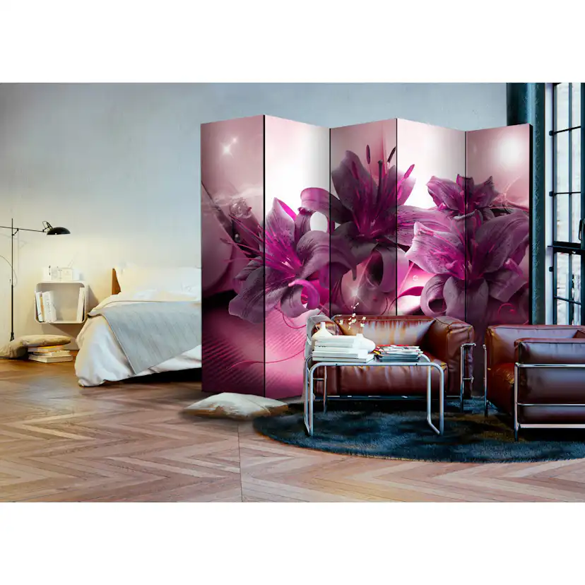 Rumsavdelare Skärmvägg Arkiio The Purple Flame II 225x172 cm