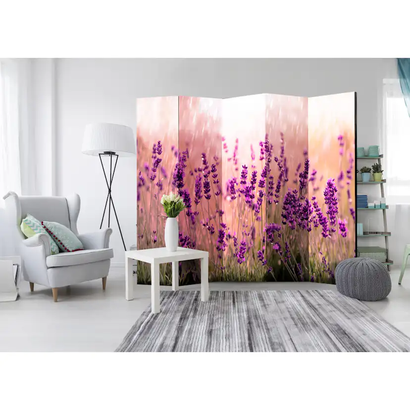 Rumsavdelare Skärmvägg Arkiio Lavender in the Rain II 225x172 cm