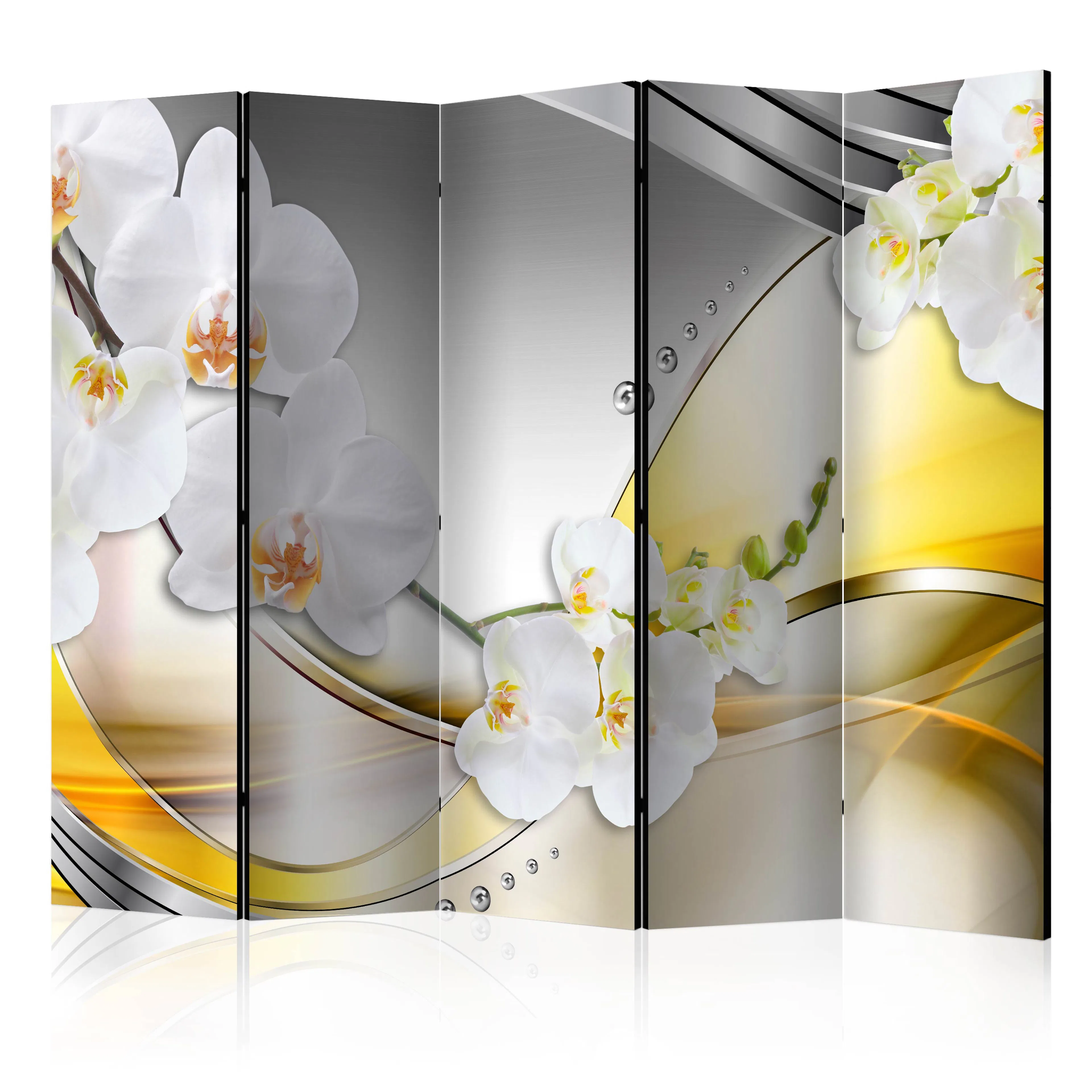 Rumsavdelare Skärmvägg Arkiio Yellow Journey II 225x172 cm