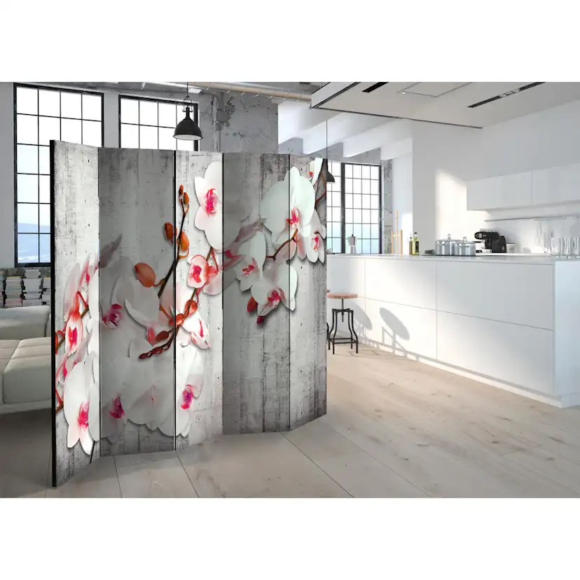 Rumsavdelare Skärmvägg Arkiio Concrete Orchid II 225x172 cm