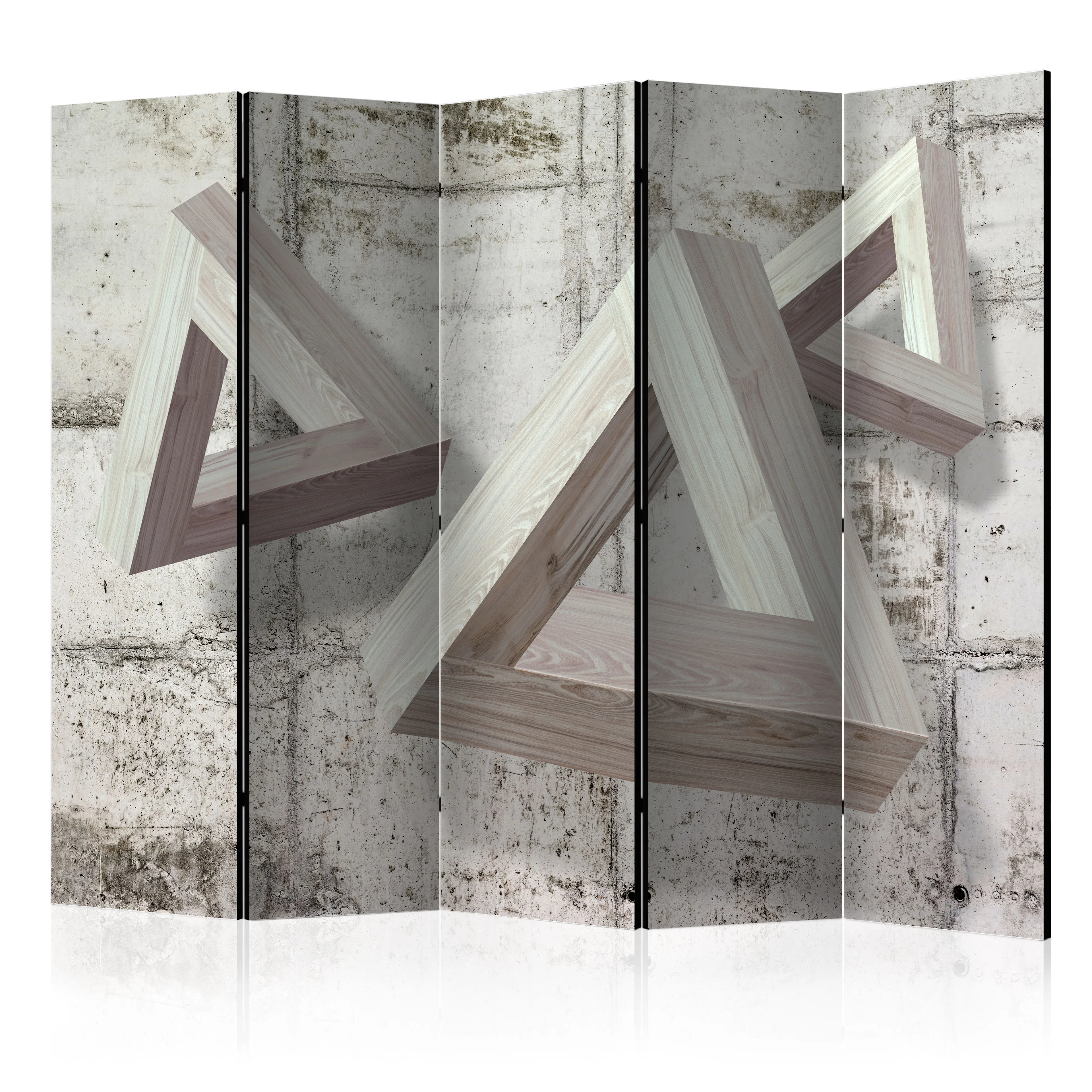 Rumsavdelare Skärmvägg Arkiio Grey Trio II 225x172 cm